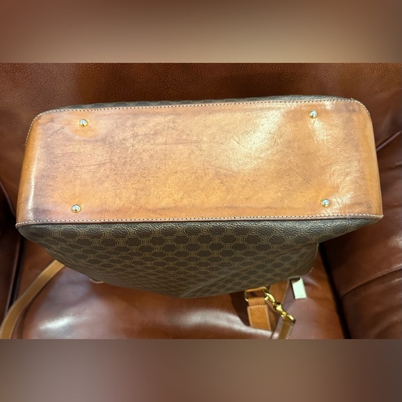 Celine Macadam Vintage Dome style Monogrammed Leather Shoulder Bag/Crossbody EUC - Picture 5 of 15